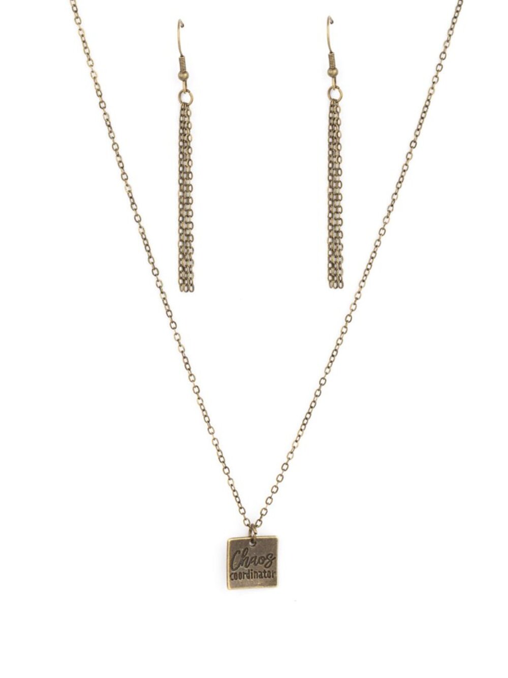 Paparazzi Copper Necklace and Earrings Set (NS296)